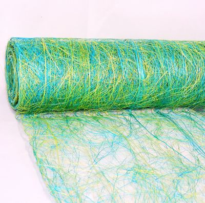 Сизалевое полотно Ф50смх9м тагаши,зеленый светлый/изумруд
