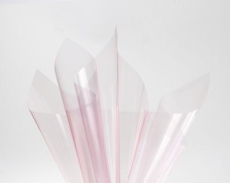 Упак. материал флористическая пленка "Звездная пыль", 60см*10м, светло-розовый