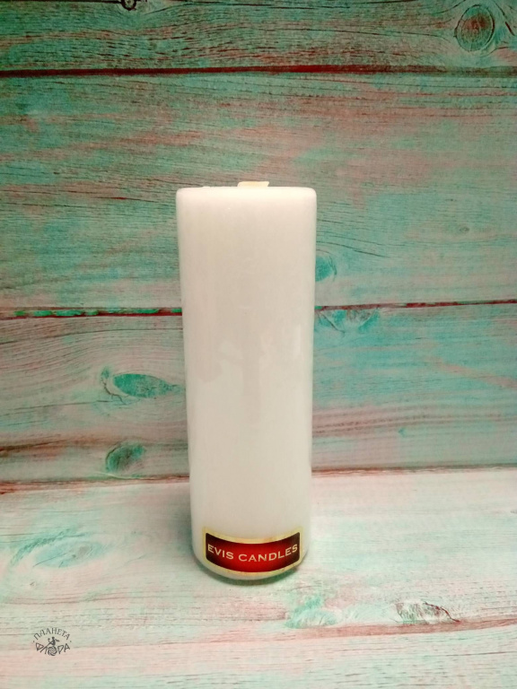 Цилиндр 40 Н-120мм,свеча парафин , белый