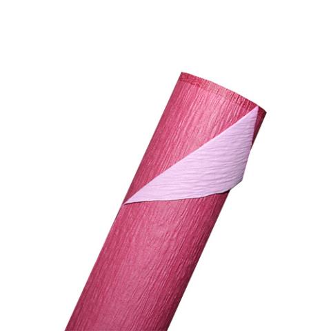Упак. материал рельефная бумага,двухсторонняя 50см*5м бургундский/розовый
