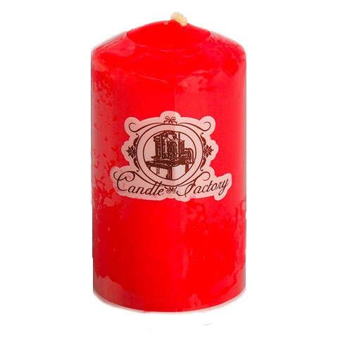 Свеча колонна 60*80 красный