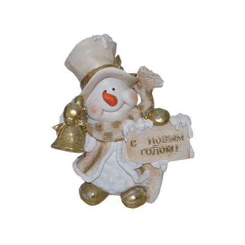 Статуэтка Снеговик с табличкой "С новым годом" Н-45