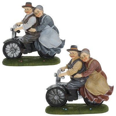 Фигурка декоративная "Бабушка с дедушкой", L20 W8,5 H21 см, 2в.