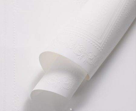 Дизайнерская бумага "Барокко", 53см х 53см,  100г/м2, 10 листов /упак, белый