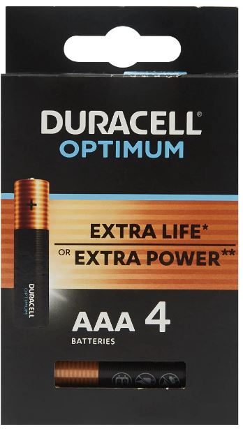 DURACELL OPTIMUM Батарейки AAA 4шт