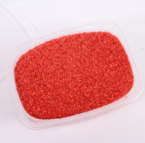 Песок цвет. красный (кварцевая крошка, фракция 0,5-1мм) 