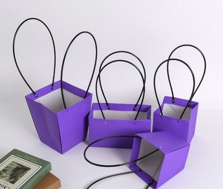 Пакет подарочный "Мастхэв" малый, 13,5*9,5*15см, 10шт/упак, фиолетовый