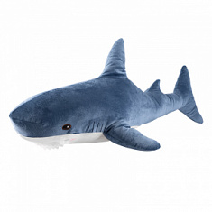 Мягкая игрушка Maxitoys, Акула Тёмно-серая, 60 см