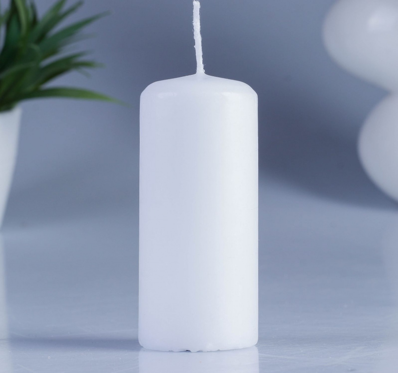 Цилиндр 50 Н-150мм свеча парафин белая