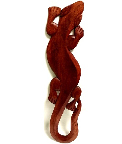 Панно саламандра красное дерево 50см