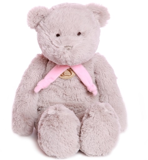 Игрушка мягкая Медведь 50см серый/розовый Lapkin