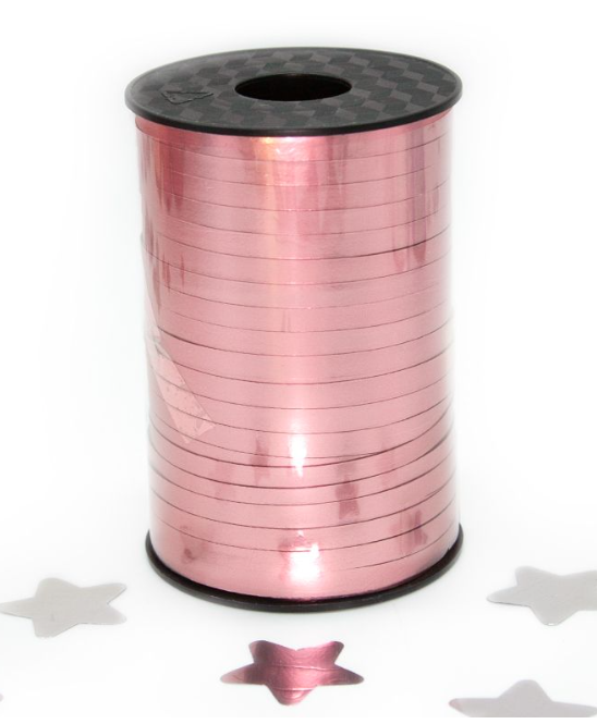 Лента полипропиленовая (0,5 см*250 м) Розовое Золото, Матовый металл, 1 шт.